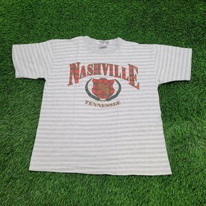 Vintage 90s Nashville Shirt Womens Large 21x24 Gray